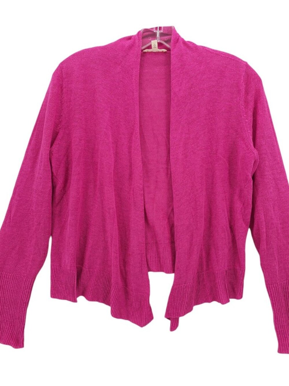 EILEEN FISHER Open Front Cardigan 100% Linen Size PETITE SMALL